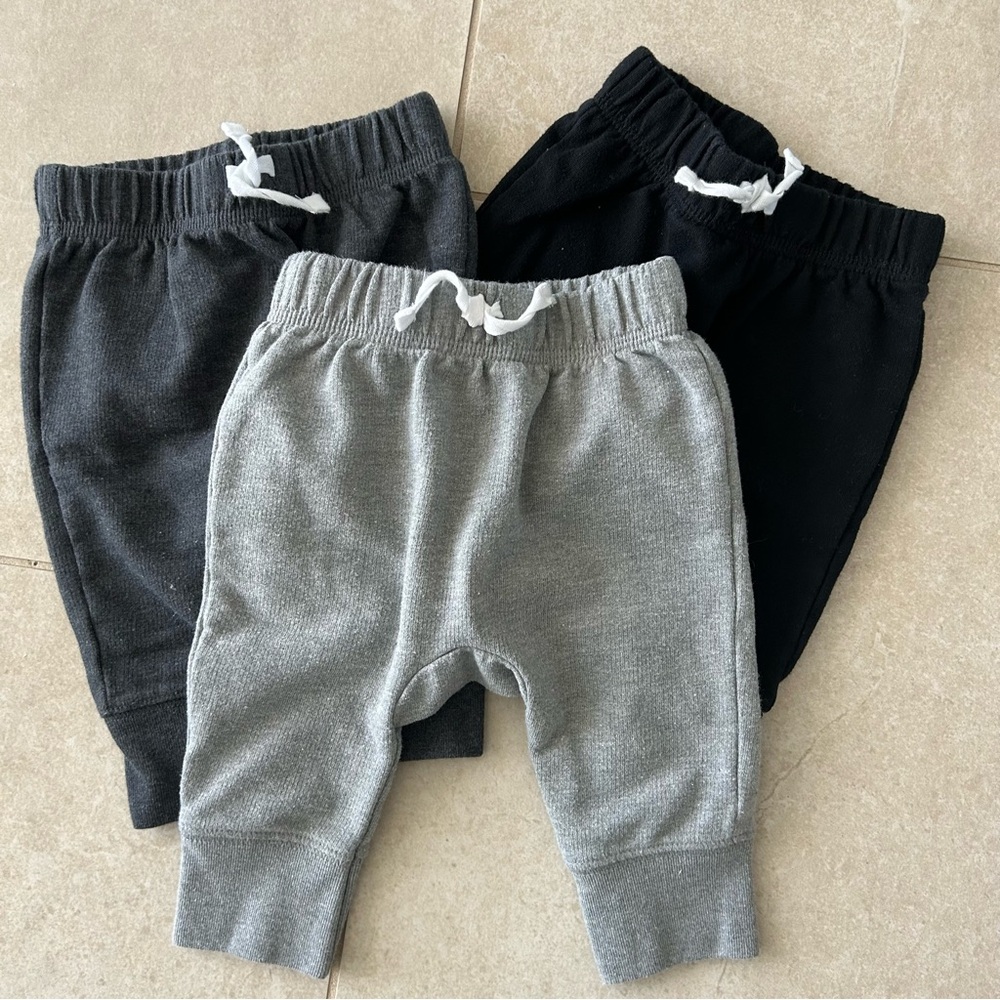 Cat & Jack Kids Jogger Pants - Black, Gray, and Dark Gray